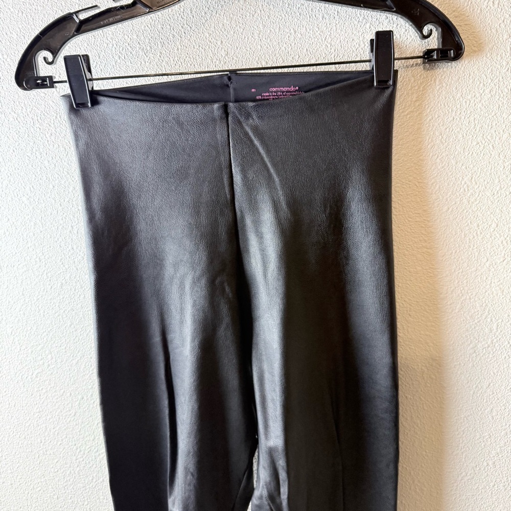 Commando Perfect Control Faux Leather Legging Pants Black Women’s Medium Casual - Picture 3 of 10